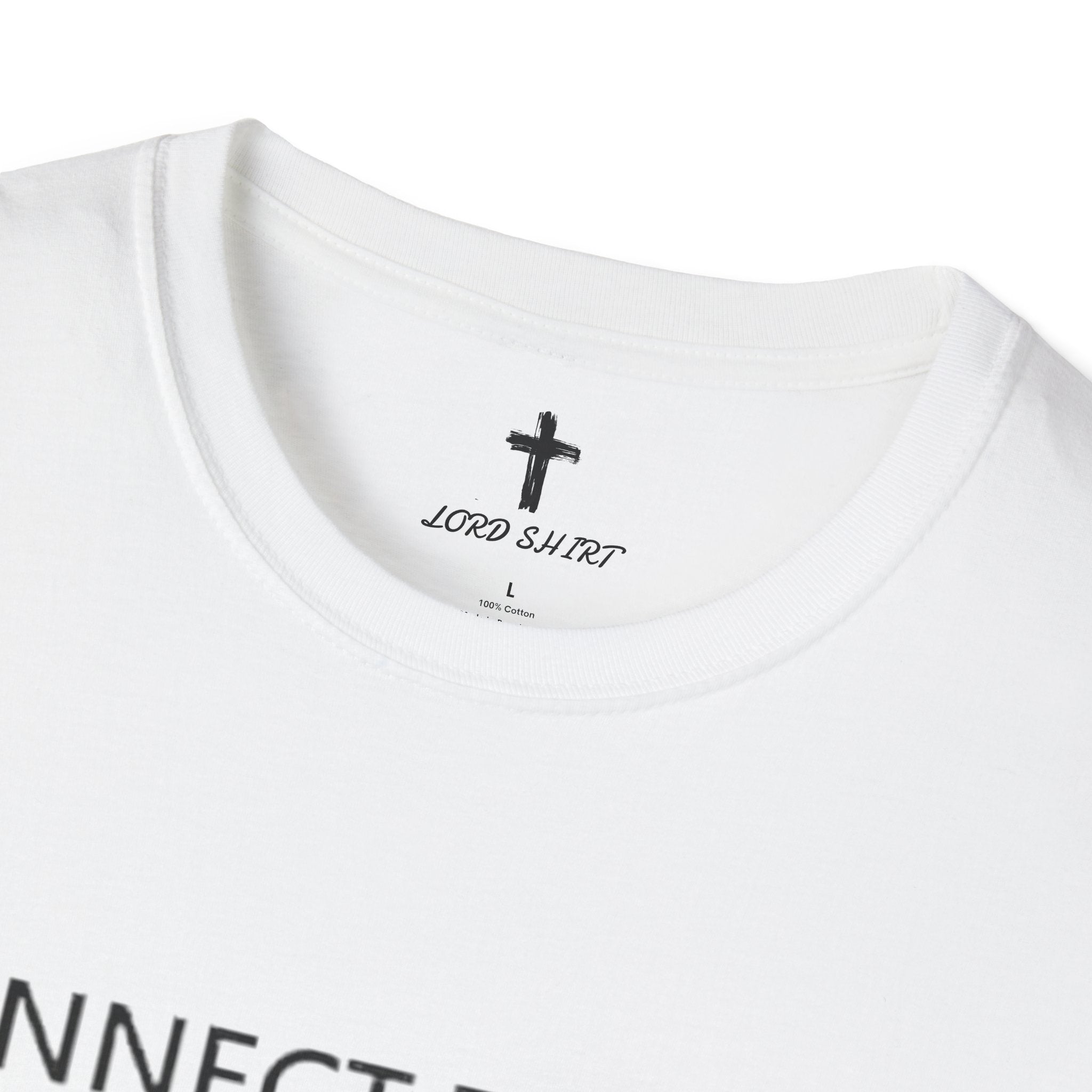 Connected With Jesus - Softstyle T-Shirt