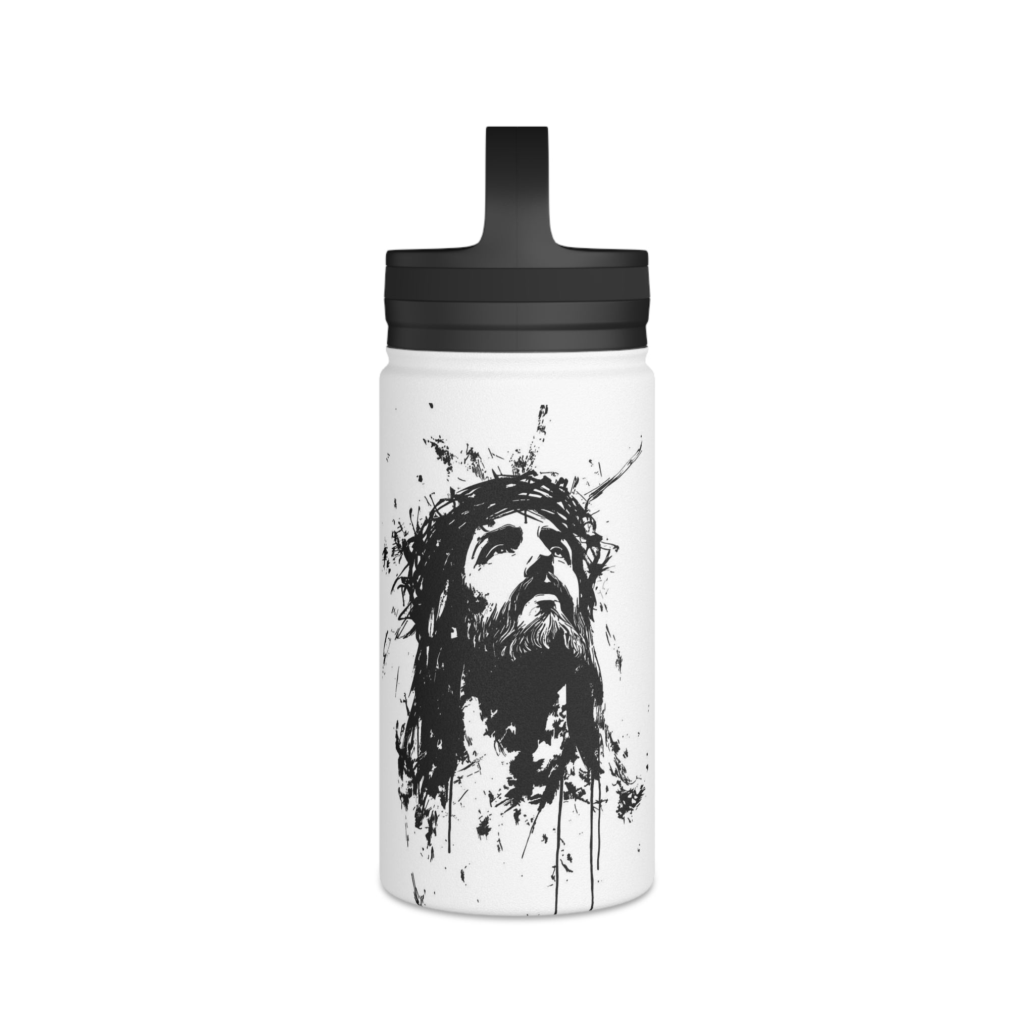 JESUS IS THE LORD - Stainless Steel Water Bottle, Handle Lid
