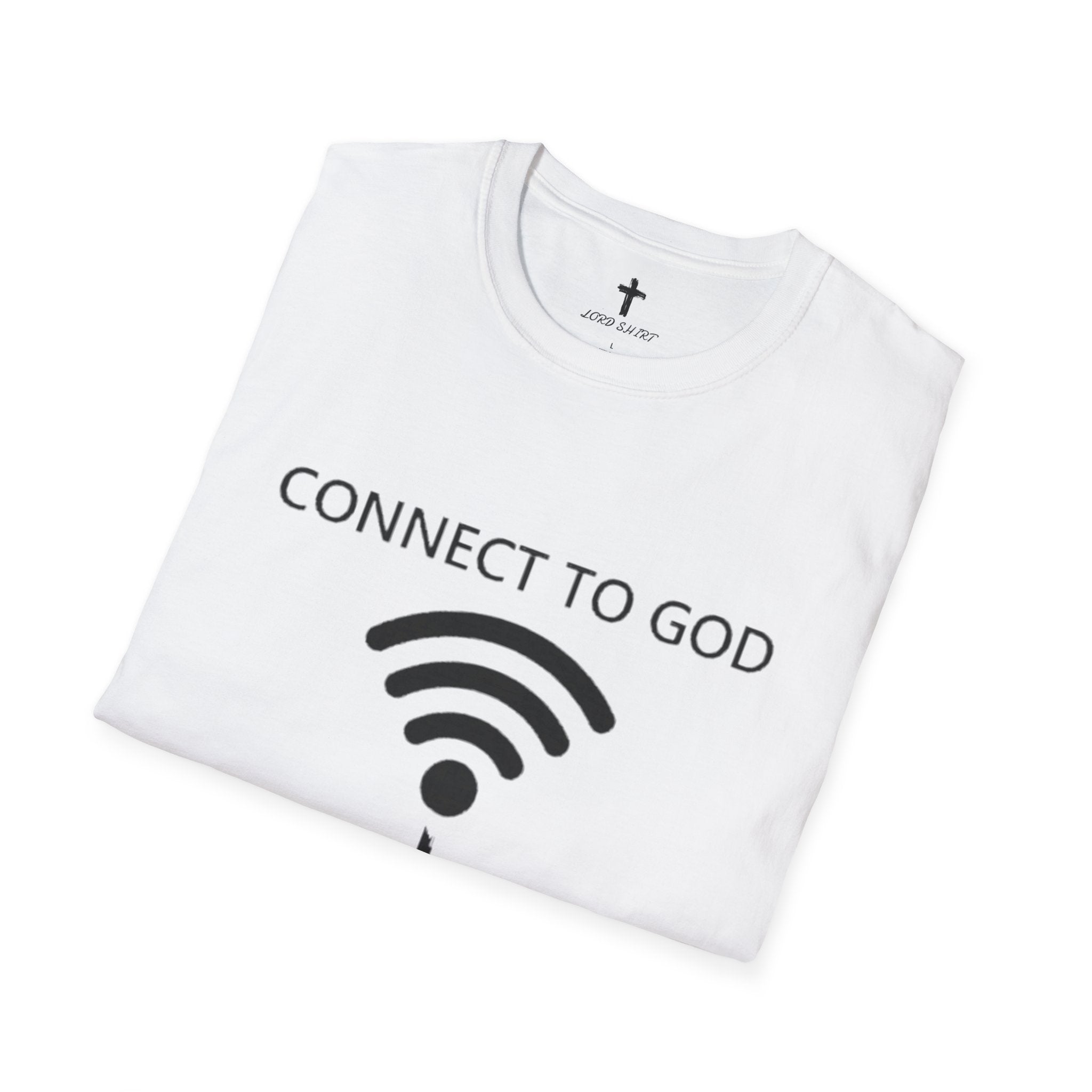 Connected With Jesus - Softstyle T-Shirt