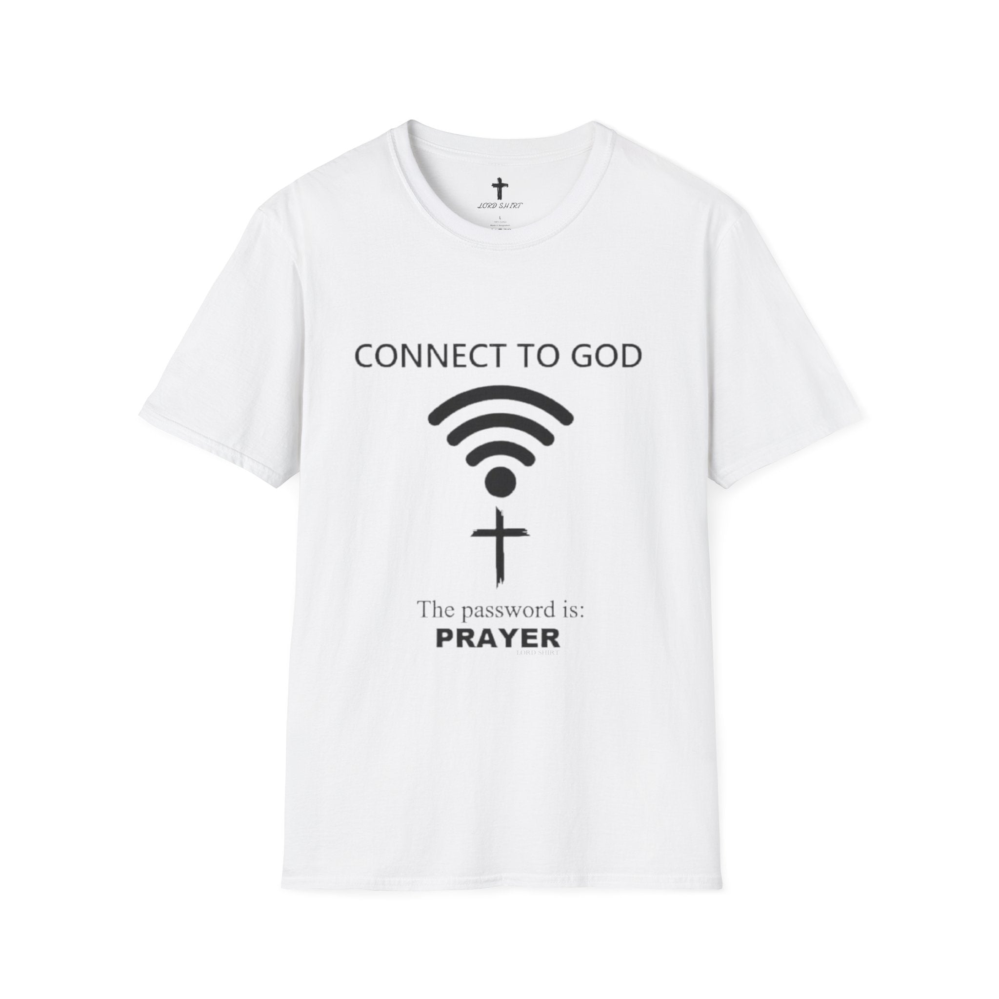 Connected With Jesus - Softstyle T-Shirt